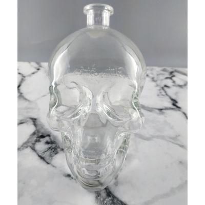 Extra Flint Skull Shape for Gin Vodka Tequila Glass Bottle