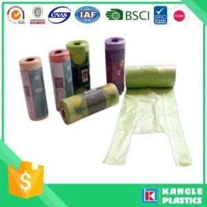 Factory Price Multi Color Disposable T Shirt Trash Bag