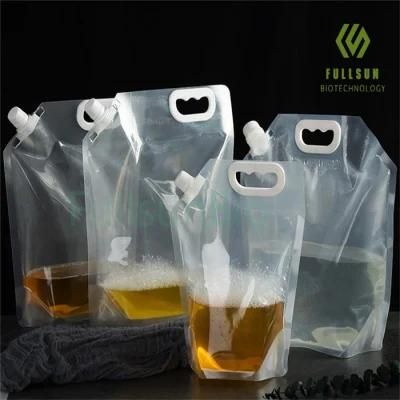 Food Packaging Bag Coffee Tea Die-Cut Handle Drink Juice Beer Seasoning Sauce Vacuum Nozzle Plastic Bags