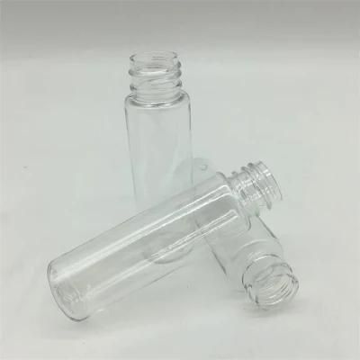 30ml Transparent Round Plastic Pet Bottle with Flip Top Cap (01B072)