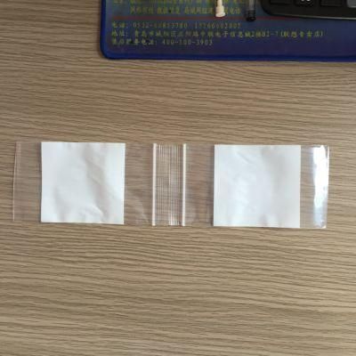 White Block Printed Writable Plastic Zipper Bag Food Packaging Zip Lock Bag Reusable