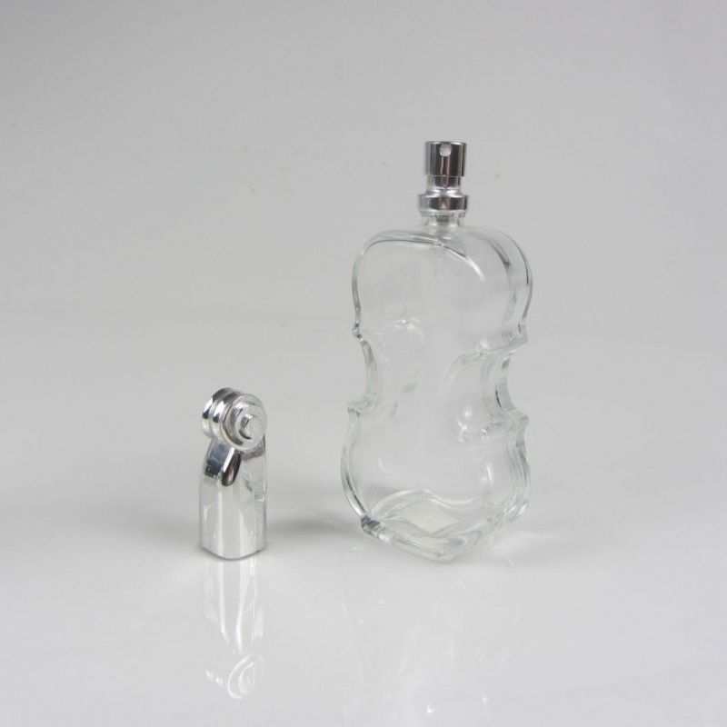 Unique Guitar Shaped Empty Glass Bottle for Perfume