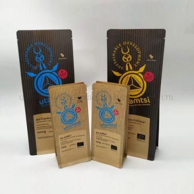 400g 460g Coffee Packing Bag with Valve Coffee Doypack