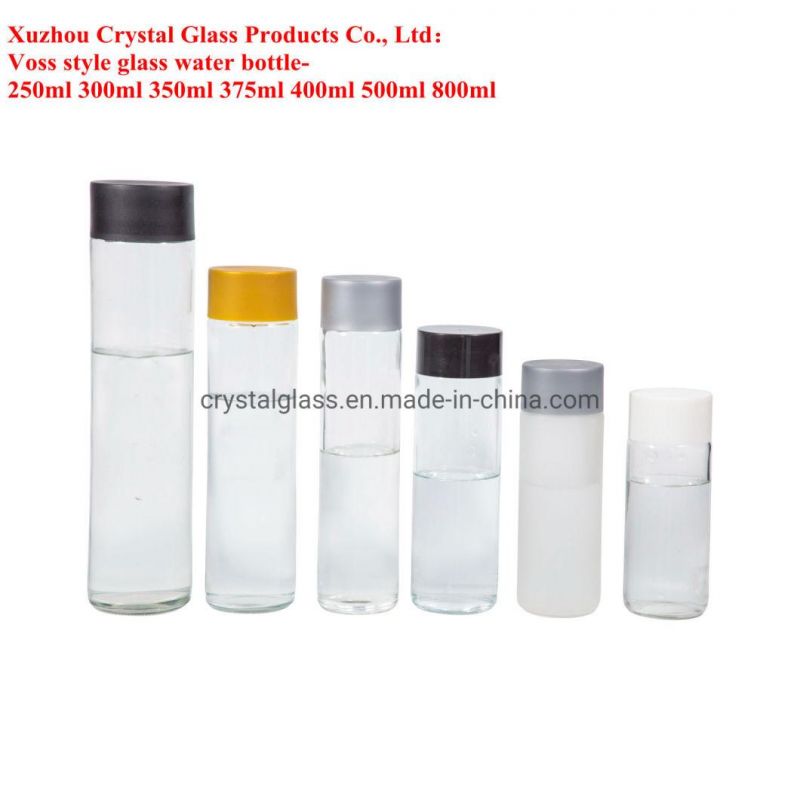 400ml Glass Printing Bottles for Pure Water Screw Caps