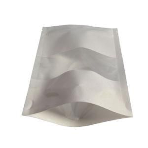 Factory Reuse Flat Bottom Zip Lock Kraft Paper Foil Coffee Bag with Zipper