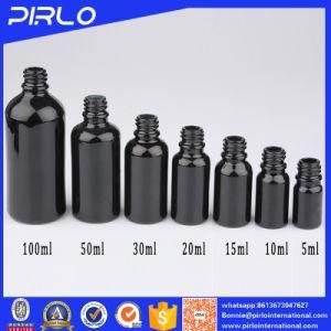 Black Series of Round Essential Oil Glass Bottle