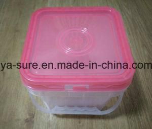 2L Transparent Square Plastic Pail for Hardware