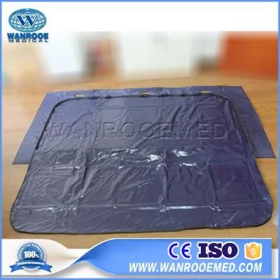 4/6 Built-in Handle Disposable Ga403A Heavy Duty PVC Medical Body Bag for Transporting Dead Bodies