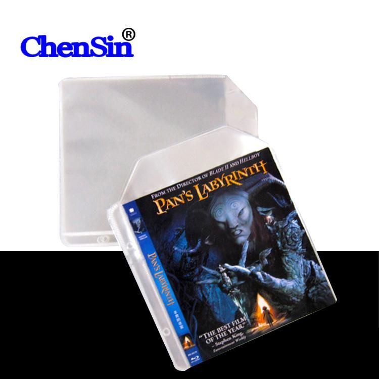 Blue Ray Disc Plastic Bag PP DVD Sleeve
