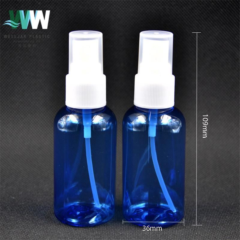 50ml Colorful Plastic Pet Bottle with Fine Mist Sprayer
