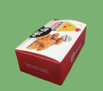 Custom Food Grade Paper Fast Food Packaging Roast Fried Chicken Take out Boxe