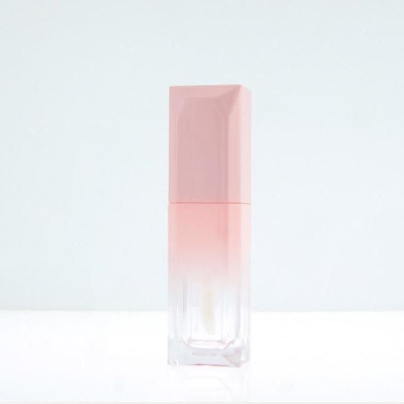 Square Makeup Liquid Empty Lipstick Lip Gloss Tubes High Quality Transparent Cosmetic Packaging Container