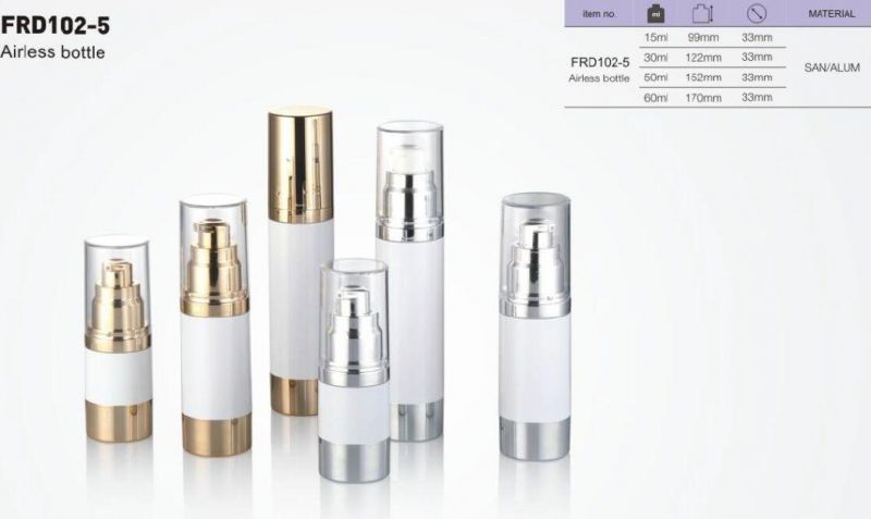 Wholesale Cosmetic Container PP Airless Mini Unique Airless Bottle