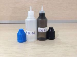 10ml PE E-Liquid Bottles (plastic bottle) with Long Thin Dropper and Childproof &amp; Tamper Cap