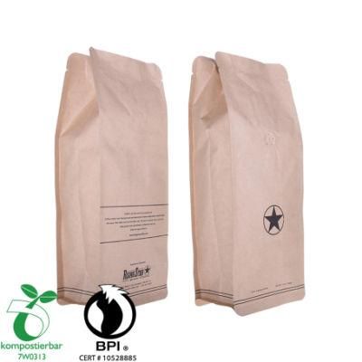 Food Ziplock Block Bottom Coffee Bag with Tin Tie Manufacturer in China