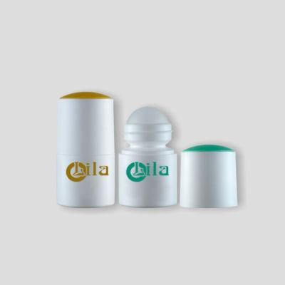 Round Empty New Wholesale Cosmetics PP Packaging Bottles Roller Bottles with Roll on Ball for Deodorant