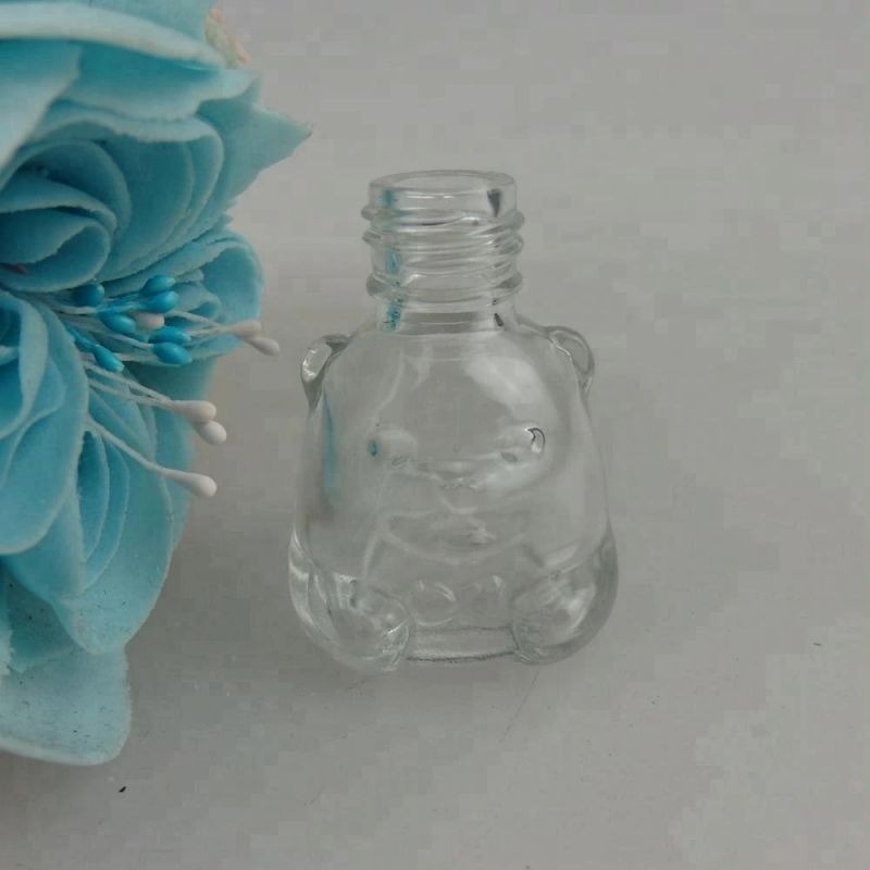 New Style Glass Bear Shaped Nail Polish Bottles