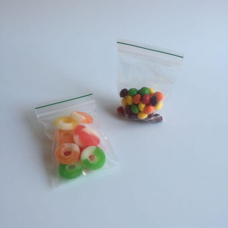 Custom Made Reclosable Poly Transparent Zip Lock Bags for Sale