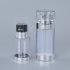 Luxury Plastic PETG 30ml 50ml Dual Chamber Pump Bottle