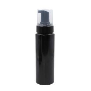 250ml Black Facial Cleanser Pet Plastic Foam Pump Bottle