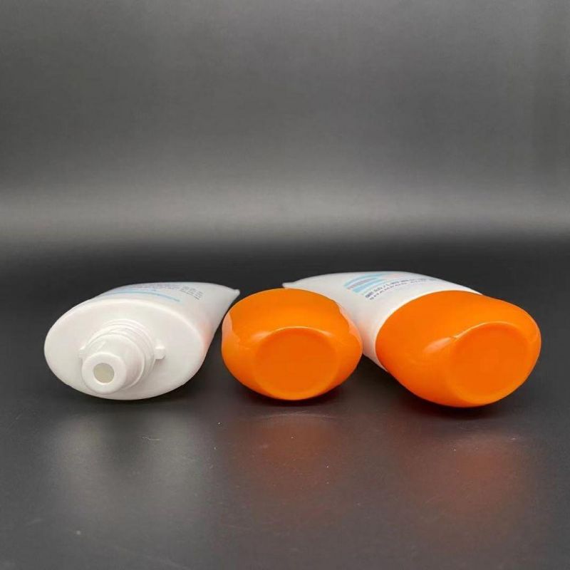 Blank Pearl White Squeeze Tube with Screw on Cap for Skin Care