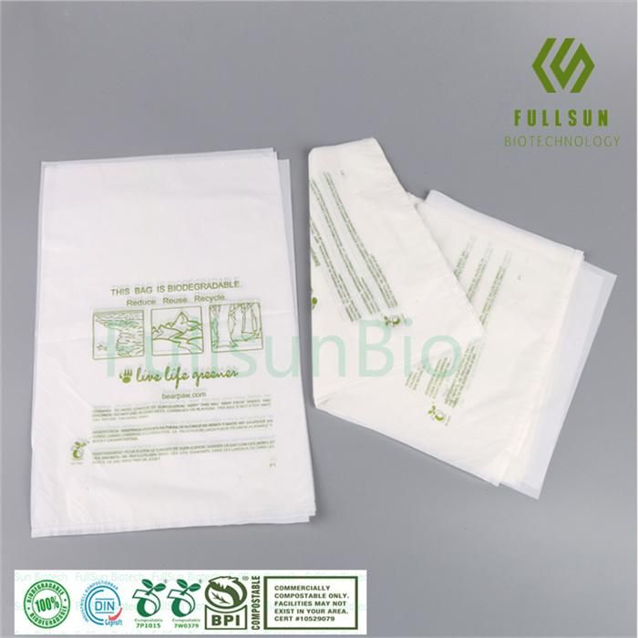 100% Biodegradable Zipper Packaging Self-Seal Top-Open Clothing Plastic Bag