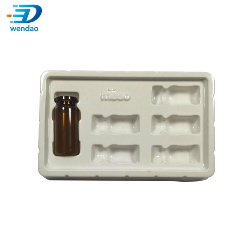 Custom White Color Blister Plastic 2ml 3ml 5ml 10ml Vial Packaging Tray