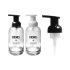 Stock 250ml 350ml Glass Bottle Foam Bottle for Clean Skincare Round Shape with Black Foam Pump