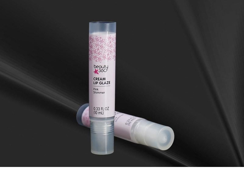 Custom Made LDPE Plastic Soft 10ml Clear Lip Balm Tube