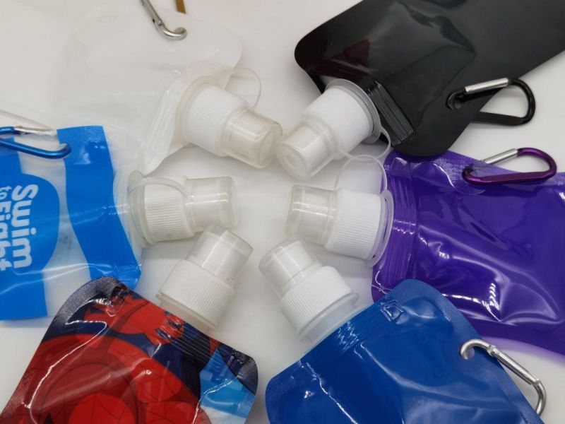 Custom Printed High Quality Doypack Plastic Folding Reusable Water Spout Pouch