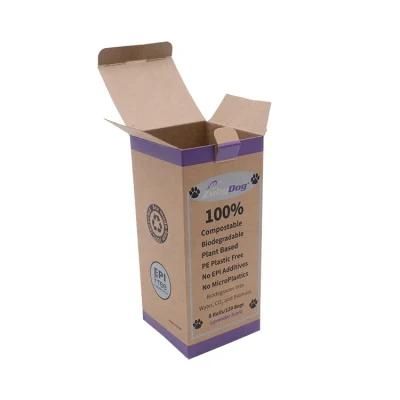 Top and Bottom Brown Kraft Paper Folding Hat Gift Box