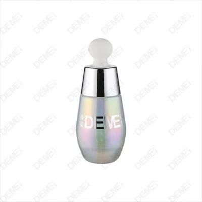 Holographic Electronic Plating Glass Dropper Bottle with Clear Bulb for Essential Oil Packing 30ml