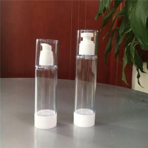 Cosmetic Clear PMMA 15ml 30ml 50ml Plastic Airless Bottle From China Factory