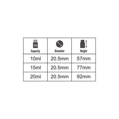 10ml 15ml 20ml Snap on Cosmetics Perfume Glass Bottle with Sprayer Pump Packaging