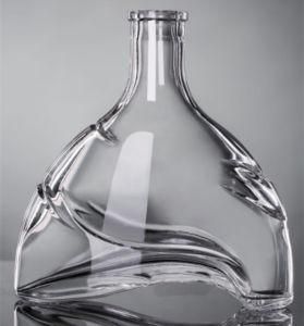 OEM Factory 700ml 3000ml Tranparent Xo Brandy Spirits Glass Bottle