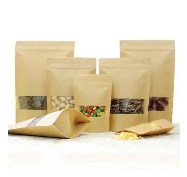 Customizable Kraft Paper Bag Printed Standing Pouch for Tea, Coffee, Candy and Nuts