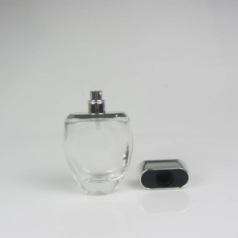 Selling Perfume Fragrance Glass Bottle with Silver Spray and Cap