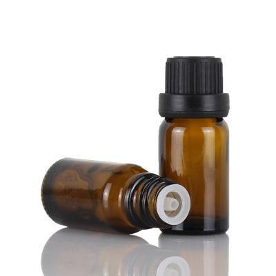 5ml-100ml Amber Glass Round Essential Oil Bottle with Orifice Reducer Tamper-Proof Cap