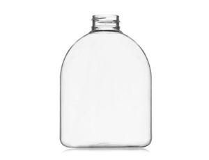 16.67oz Transparent Pet Oval Plastic Bottles with 28/410 Neck Finish