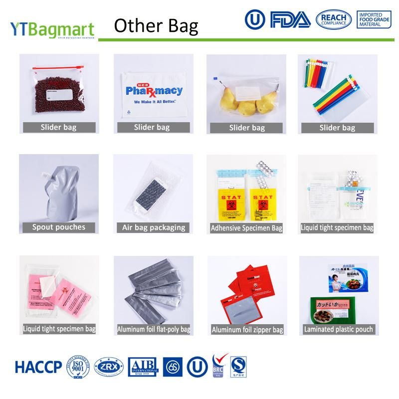 Color Printed Customized Dsigan Plastic Slider Packaging Bag, with Anti-Bacteria Additive