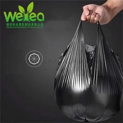 Factory Wholesale Eco Black Disposable Plastic Garbage Bag Plastic Bags