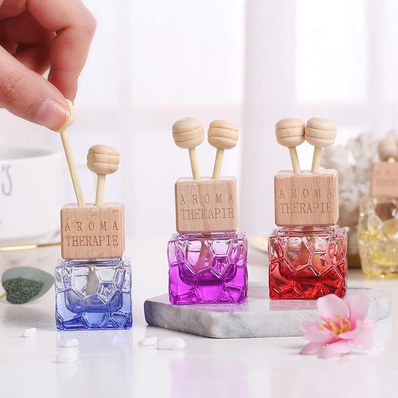 6ml Car Air Freshener Diffuser Bottle with Vent Clip Perfume Glass Bottles Clip Fragrance Aromatherapy Scented Diffuser Bottles Car Vent Outlet Ornament Decors