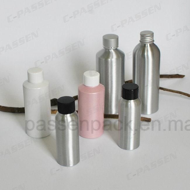 OEM 500ml Matte Black Cosmetic Aluminum Bottle