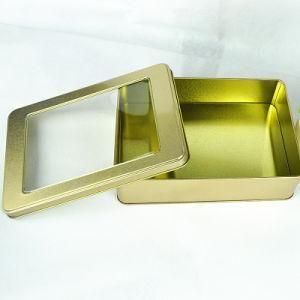 Window Metal Watch Packing Tin Box