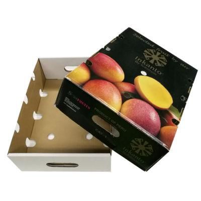 Box Packaging Carton Corrugated Flute Paper Box for Fruits and Vegetables