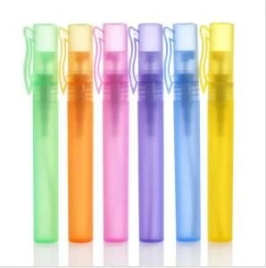 2021 Pen Mist Spray Pump Bottle for Disinfectant Mini Pocket 10ml Pen Hand Sanitizer Perfume Spray Bottle