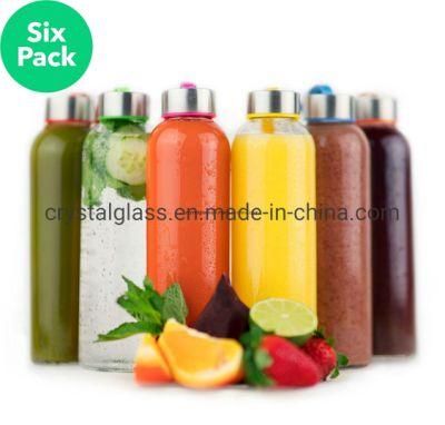 Clear Empty Glass Bottle for Juice Water Packing 500ml 750ml 1000ml