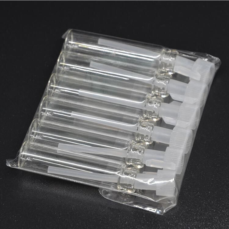 50pieces/Lot 1ml Micro Glass Perfume Bottle Glass Tube Bottle Empty Perfume Bottle Dropper Bottle