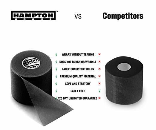 Sports Wrap/Athletic Tape Professional Grade Foam Perfect for Taping Wrist Ankles and Knees Ultra Strong Easy to Tear