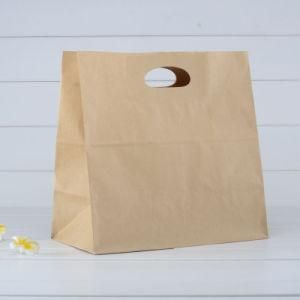 70g Plain Take Away Brown Paper Grocery Bags with Handle